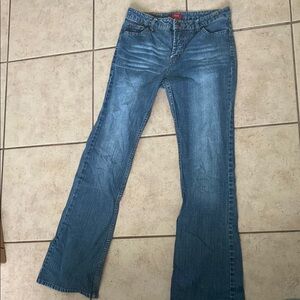Mossimo Supply Co Blue Flare Wide Leg Jeans